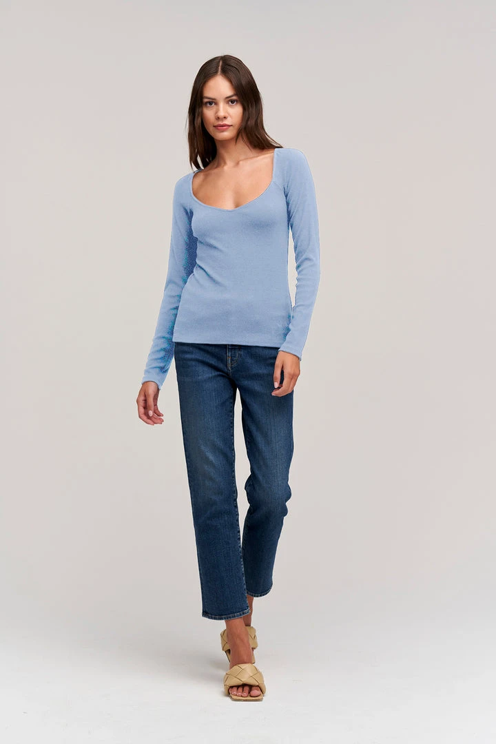 Velvet By Graham & Spencer PEPPA VISCOSE RIB TOP Womens 6 Velvet By Graham & Spencer PEPPA VISCOSE RIB TOP Womens