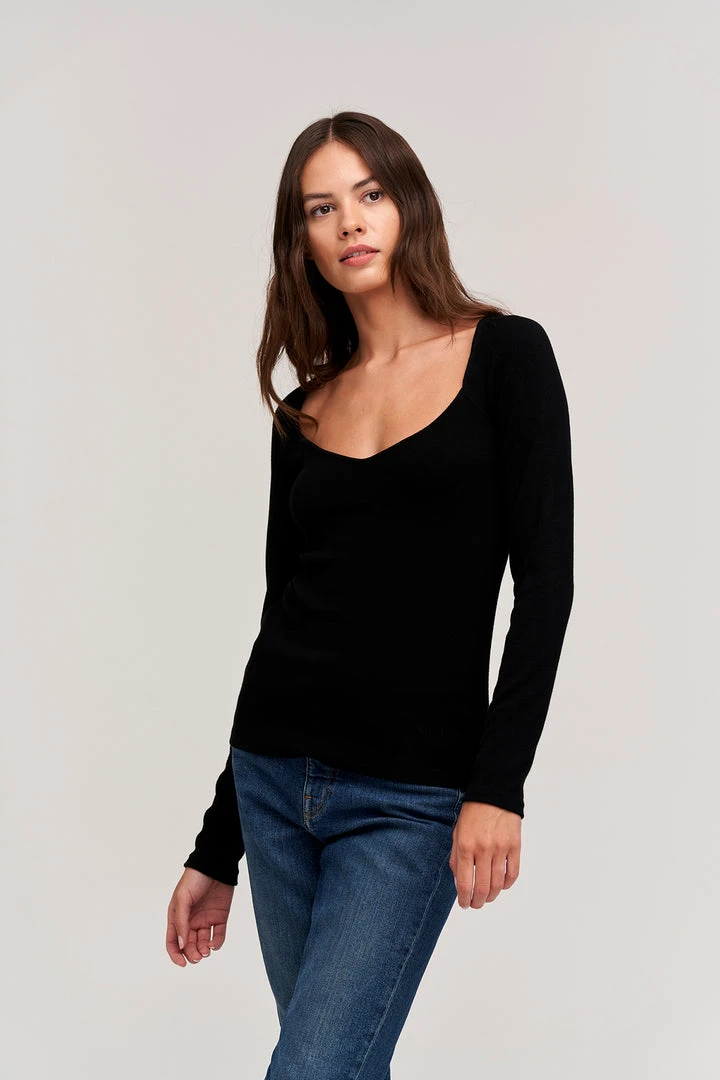 Velvet By Graham & Spencer PEPPA VISCOSE RIB TOP Womens 2 Velvet By Graham & Spencer PEPPA VISCOSE RIB TOP Womens