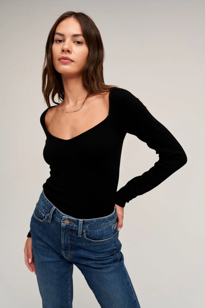 Velvet By Graham & Spencer PEPPA VISCOSE RIB TOP Womens 1 Velvet By Graham & Spencer PEPPA VISCOSE RIB TOP Womens