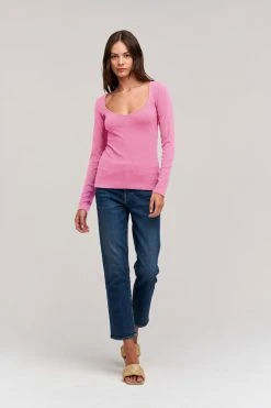 Velvet By Graham & Spencer PEPPA VISCOSE RIB TOP Womens 16 Velvet By Graham & Spencer PEPPA VISCOSE RIB TOP Womens