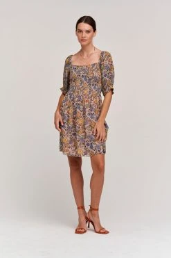 Velvet By Graham & Spencer ESTELLA FLORAL PRINT DRESS Womens