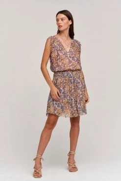 Velvet By Graham & Spencer Womens STEPHANIE PRINTED BLOUSE 8 Velvet By Graham & Spencer Womens STEPHANIE PRINTED BLOUSE