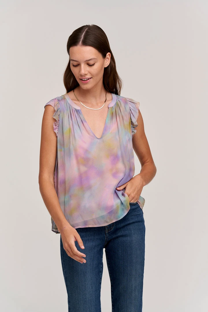 Velvet By Graham & Spencer STEPHANIE PRINTED BLOUSE 1 Velvet By Graham & Spencer STEPHANIE PRINTED BLOUSE
