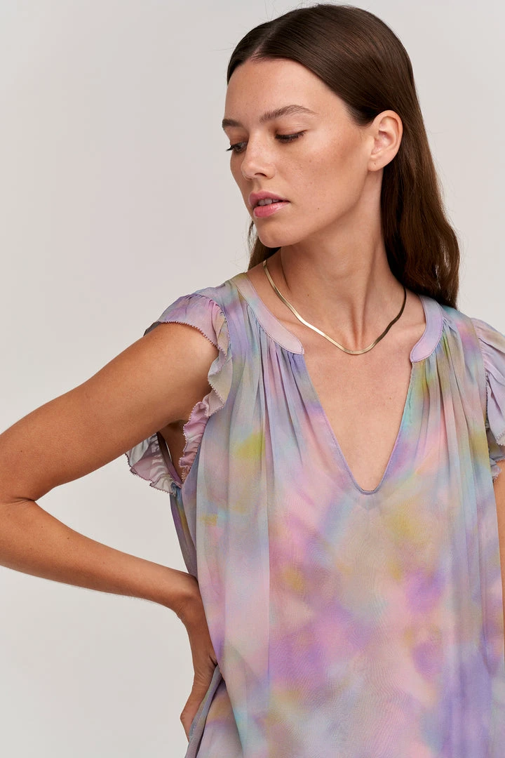 Velvet By Graham & Spencer STEPHANIE PRINTED BLOUSE 2 Velvet By Graham & Spencer STEPHANIE PRINTED BLOUSE