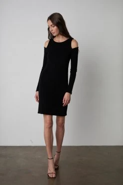 Velvet By Graham & Spencer Womens LINNIE CUT-OUT DRESS