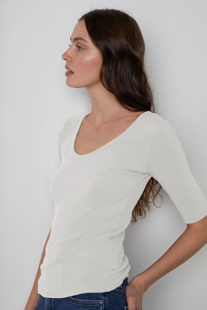 Velvet By Graham & Spencer MIRANDA SCOOP NECK TOP 4 Velvet By Graham & Spencer MIRANDA SCOOP NECK TOP