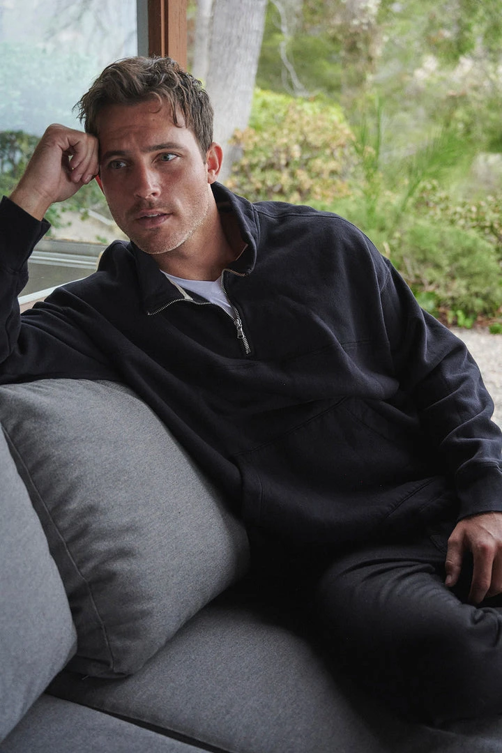 Velvet By Graham & Spencer Mens BALDWIN QUARTER-ZIP SWEATSHIRT 1 Velvet By Graham & Spencer Mens BALDWIN QUARTER-ZIP SWEATSHIRT