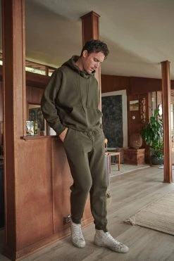 Velvet By Graham & Spencer Mens LEWIS BRUSHED FLEECE JOGGER