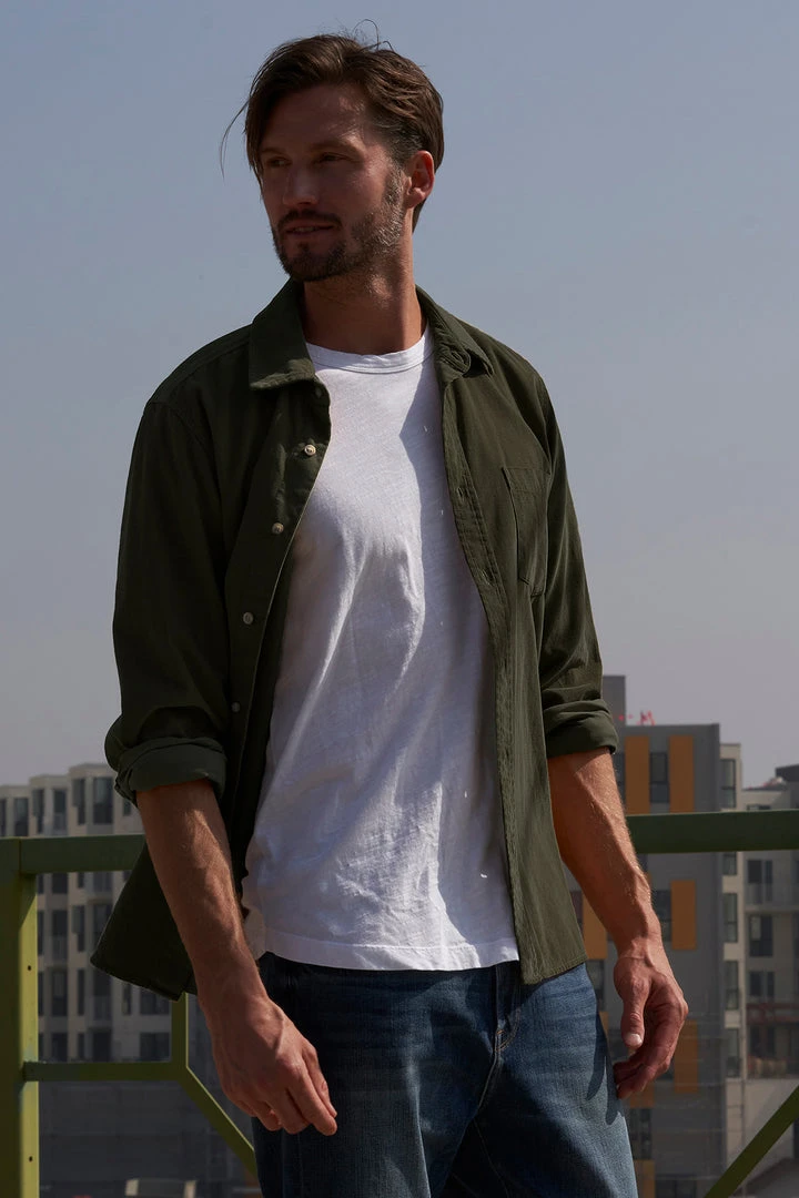 Velvet By Graham & Spencer Mens CAREY CORDUROY BUTTON-UP SHIRT 11 Velvet By Graham & Spencer Mens CAREY CORDUROY BUTTON-UP SHIRT