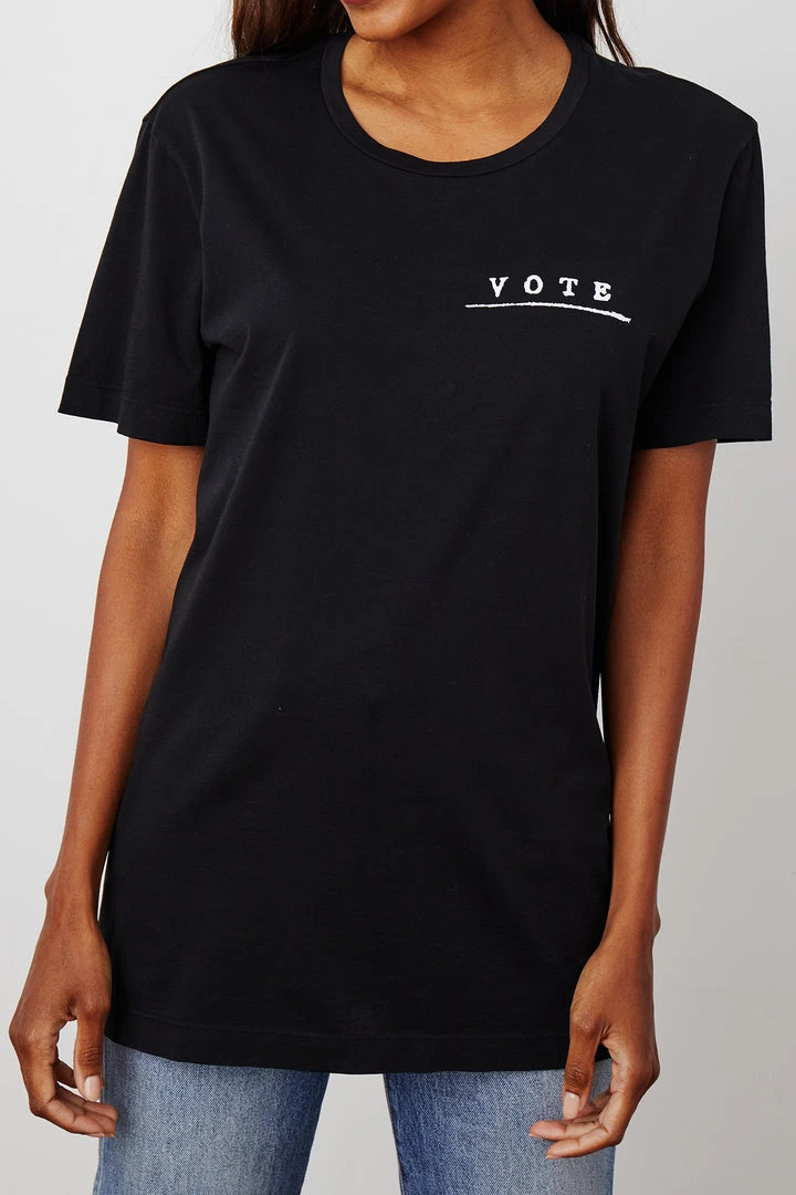 Velvet By Graham & Spencer VOTE Unisex Crew Tee Womens 6 Velvet By Graham & Spencer VOTE Unisex Crew Tee Womens