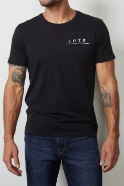 Velvet By Graham & Spencer VOTE Unisex Crew Tee Womens 19 Velvet By Graham & Spencer VOTE Unisex Crew Tee Womens
