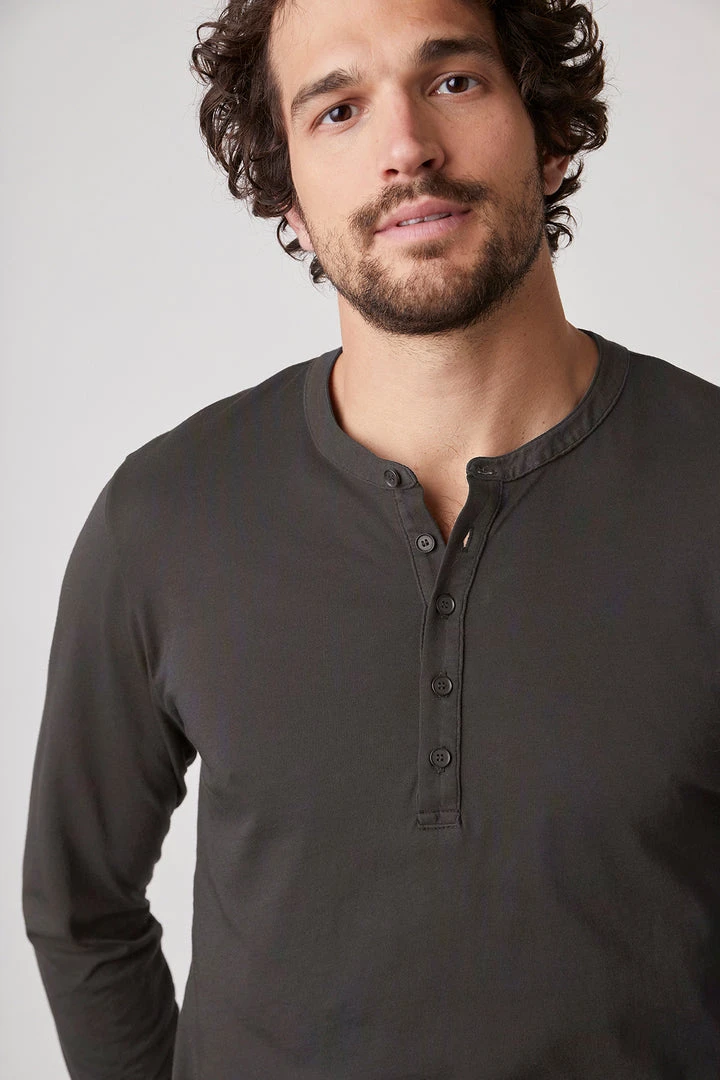 Velvet By Graham & Spencer ALVARO COTTON JERSEY HENLEY Mens 31 Velvet By Graham & Spencer ALVARO COTTON JERSEY HENLEY Mens