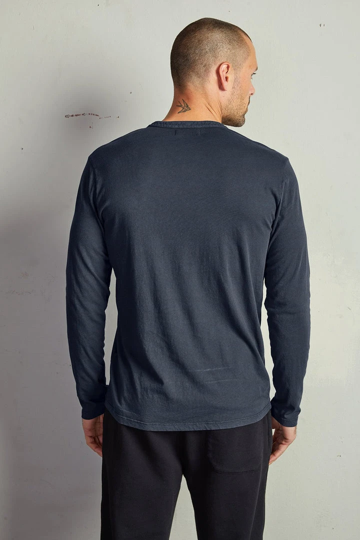 Velvet By Graham & Spencer ALVARO COTTON JERSEY HENLEY 10 Velvet By Graham & Spencer ALVARO COTTON JERSEY HENLEY