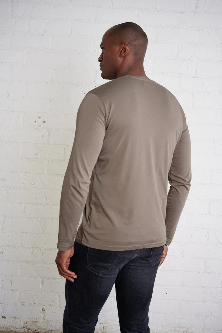 Velvet By Graham & Spencer ALVARO COTTON JERSEY HENLEY Mens 24 Velvet By Graham & Spencer ALVARO COTTON JERSEY HENLEY Mens