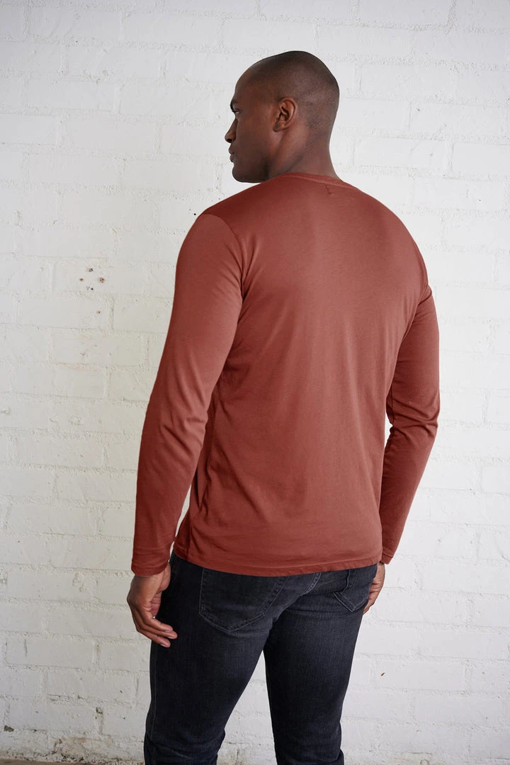 Velvet By Graham & Spencer ALVARO COTTON JERSEY HENLEY Mens 5 Velvet By Graham & Spencer ALVARO COTTON JERSEY HENLEY Mens