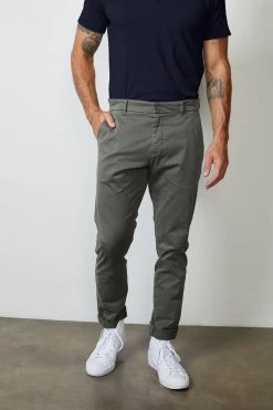 Velvet By Graham & Spencer BROGAN COTTON TWILL PANT 36 Velvet By Graham & Spencer BROGAN COTTON TWILL PANT