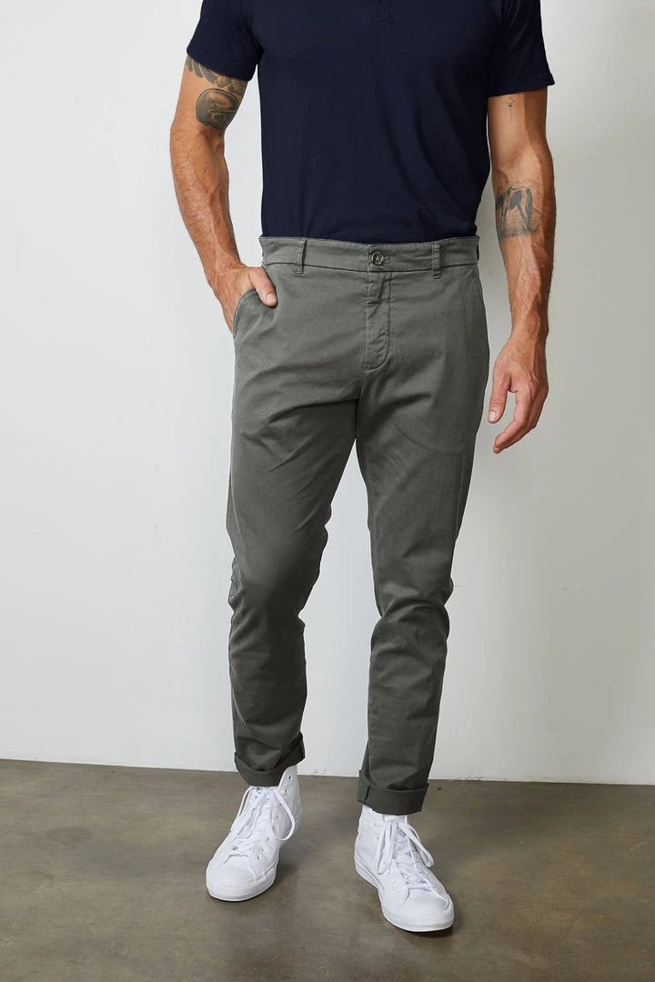 Velvet By Graham & Spencer BROGAN COTTON TWILL PANT 14 Velvet By Graham & Spencer BROGAN COTTON TWILL PANT