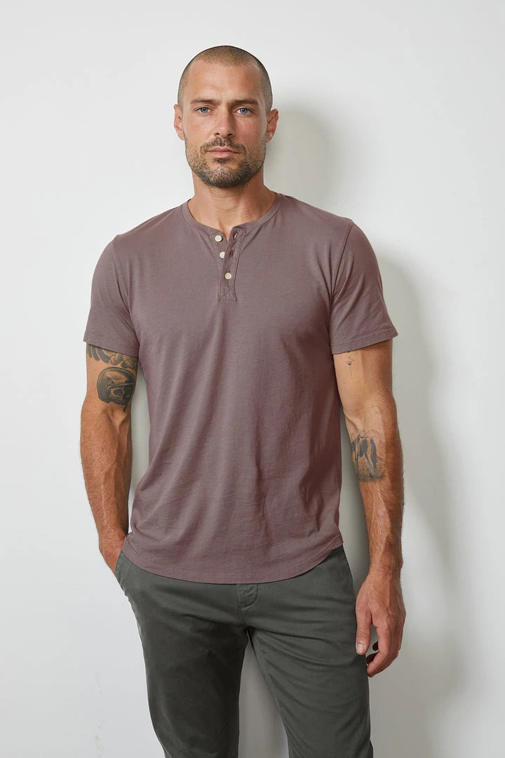 Velvet By Graham & Spencer FULTON SHORT SLEEVE HENLEY 3 Velvet By Graham & Spencer FULTON SHORT SLEEVE HENLEY