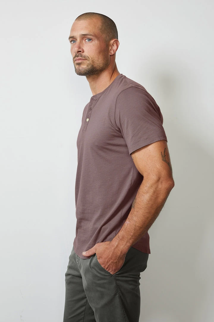 Velvet By Graham & Spencer FULTON SHORT SLEEVE HENLEY 1 Velvet By Graham & Spencer FULTON SHORT SLEEVE HENLEY