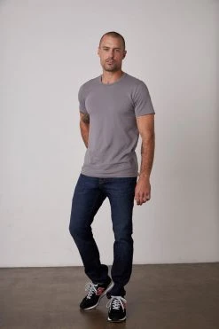 Velvet By Graham & Spencer HOWARD WHISPER CLASSIC CREW NECK TEE Mens 48 Velvet By Graham & Spencer HOWARD WHISPER CLASSIC CREW NECK TEE Mens