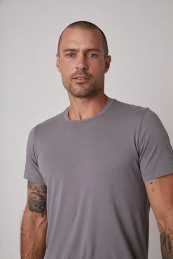 Velvet By Graham & Spencer HOWARD WHISPER CLASSIC CREW NECK TEE Mens 51 Velvet By Graham & Spencer HOWARD WHISPER CLASSIC CREW NECK TEE Mens