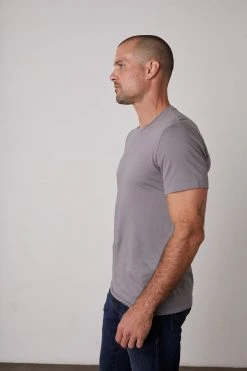 Velvet By Graham & Spencer HOWARD WHISPER CLASSIC CREW NECK TEE Mens 49 Velvet By Graham & Spencer HOWARD WHISPER CLASSIC CREW NECK TEE Mens