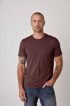 Velvet By Graham & Spencer HOWARD WHISPER CLASSIC CREW NECK TEE Mens 58 Velvet By Graham & Spencer HOWARD WHISPER CLASSIC CREW NECK TEE Mens