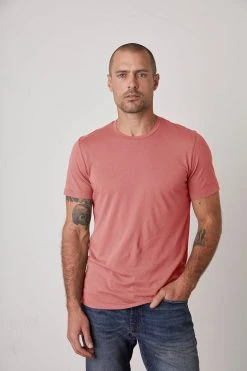 Velvet By Graham & Spencer HOWARD WHISPER CLASSIC CREW NECK TEE Mens 45 Velvet By Graham & Spencer HOWARD WHISPER CLASSIC CREW NECK TEE Mens