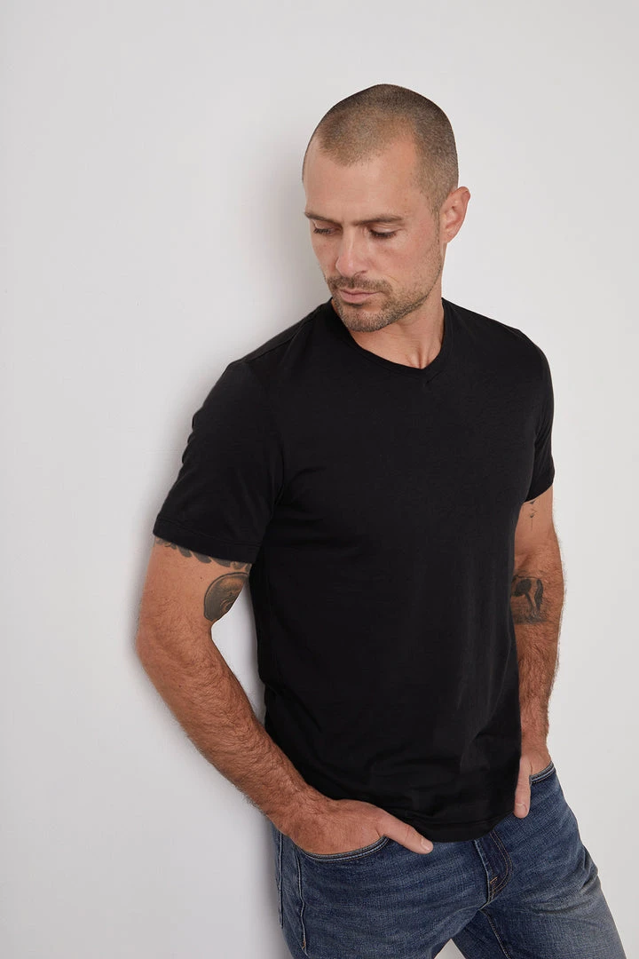 Velvet By Graham & Spencer SAMSEN WHISPER CLASSIC V-NECK TEE 27 Velvet By Graham & Spencer SAMSEN WHISPER CLASSIC V-NECK TEE