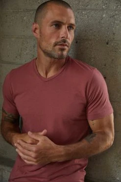 Velvet By Graham & Spencer SAMSEN WHISPER CLASSIC V-NECK TEE 55 Velvet By Graham & Spencer SAMSEN WHISPER CLASSIC V-NECK TEE