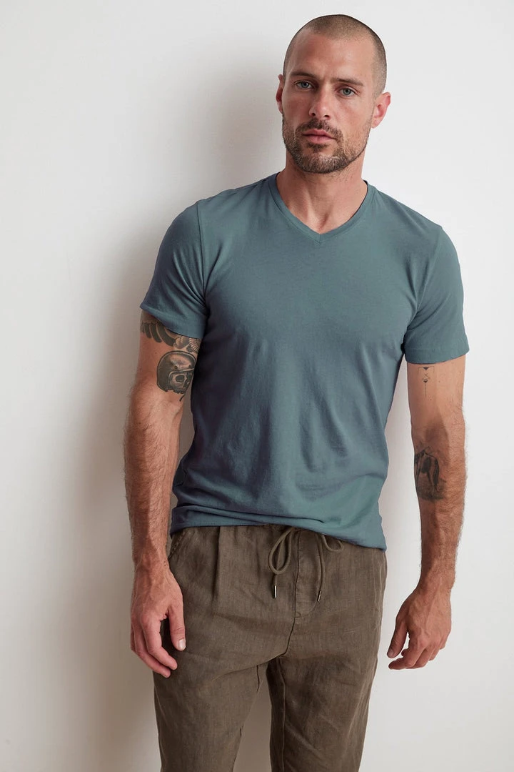 Velvet By Graham & Spencer SAMSEN WHISPER CLASSIC V-NECK TEE Mens 19 Velvet By Graham & Spencer SAMSEN WHISPER CLASSIC V-NECK TEE Mens