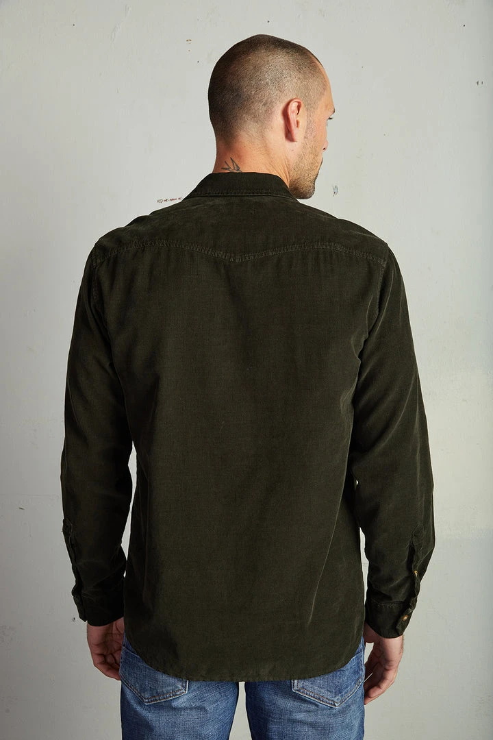 Velvet By Graham & Spencer Mens CAREY CORDUROY BUTTON-UP SHIRT 9 Velvet By Graham & Spencer Mens CAREY CORDUROY BUTTON-UP SHIRT