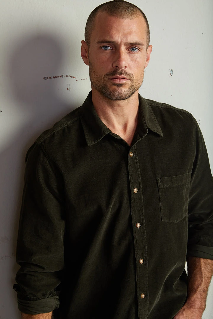 Velvet By Graham & Spencer Mens CAREY CORDUROY BUTTON-UP SHIRT 7 Velvet By Graham & Spencer Mens CAREY CORDUROY BUTTON-UP SHIRT