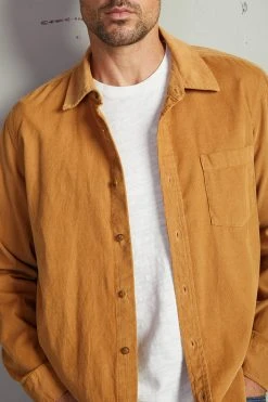 Velvet By Graham & Spencer Mens CAREY CORDUROY BUTTON-UP SHIRT 24 Velvet By Graham & Spencer Mens CAREY CORDUROY BUTTON-UP SHIRT