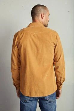 Velvet By Graham & Spencer Mens CAREY CORDUROY BUTTON-UP SHIRT 15 Velvet By Graham & Spencer Mens CAREY CORDUROY BUTTON-UP SHIRT