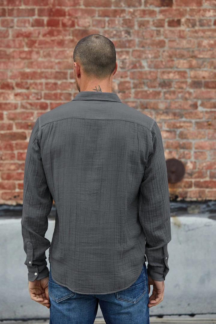 Velvet By Graham & Spencer Mens ELTON COTTON WOVEN BUTTON-UP SHIRT 15 Velvet By Graham & Spencer Mens ELTON COTTON WOVEN BUTTON-UP SHIRT