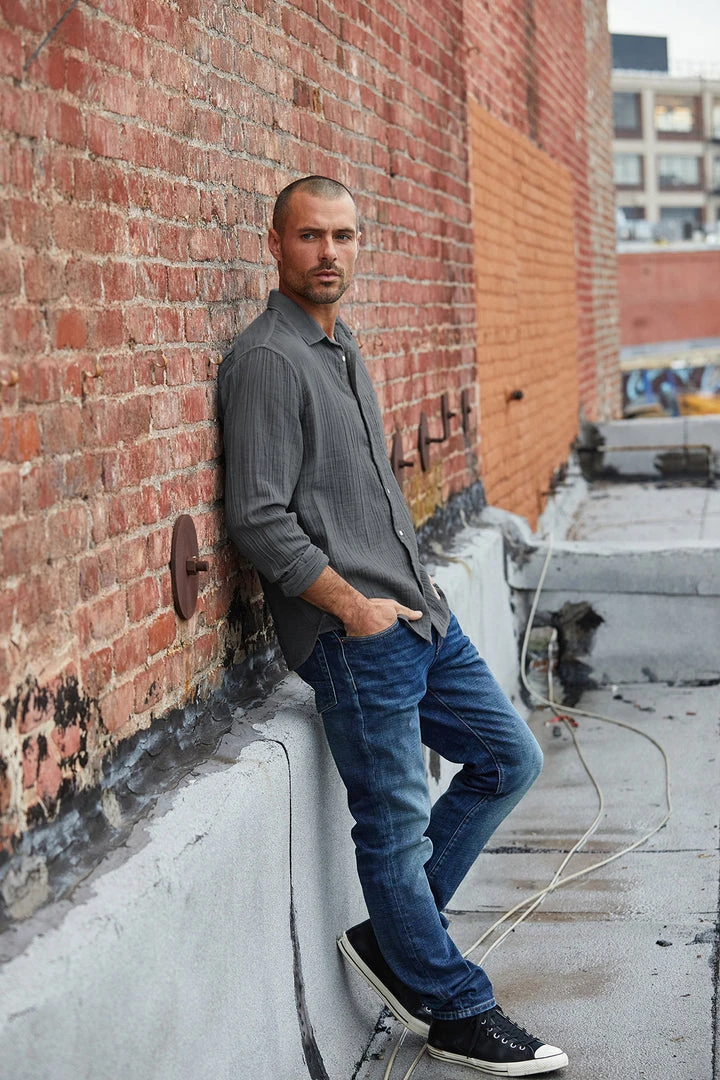 Velvet By Graham & Spencer Mens ELTON COTTON WOVEN BUTTON-UP SHIRT 14 Velvet By Graham & Spencer Mens ELTON COTTON WOVEN BUTTON-UP SHIRT