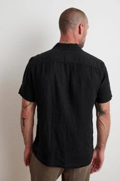 Velvet By Graham & Spencer MACKIE LINEN BUTTON-UP SHIRT 17 Velvet By Graham & Spencer MACKIE LINEN BUTTON-UP SHIRT