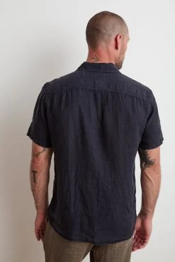 Velvet By Graham & Spencer MACKIE LINEN BUTTON-UP SHIRT 14 Velvet By Graham & Spencer MACKIE LINEN BUTTON-UP SHIRT