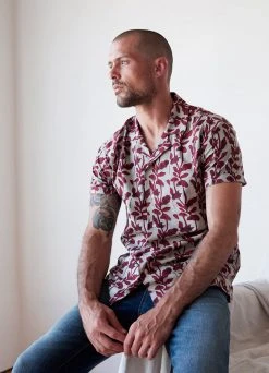 Velvet By Graham & Spencer Tees & Shirts NEILL PRINTED BUTTON-UP SHIRT