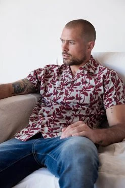Velvet By Graham & Spencer Tees & Shirts NEILL PRINTED BUTTON-UP SHIRT