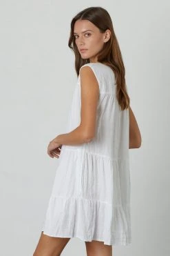 Velvet By Graham & Spencer ADDIE LINEN TANK DRESS