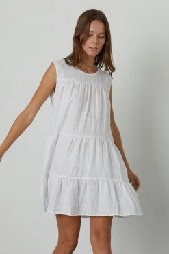 Velvet By Graham & Spencer ADDIE LINEN TANK DRESS