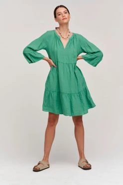 Velvet By Graham & Spencer Womens AURORA LINEN TIERED DRESS 31 Velvet By Graham & Spencer Womens AURORA LINEN TIERED DRESS