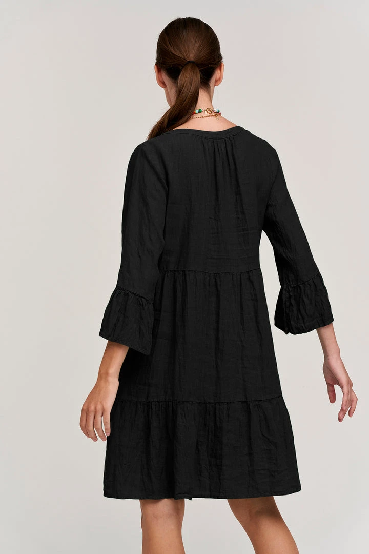 Velvet By Graham & Spencer Womens AURORA LINEN TIERED DRESS 18 Velvet By Graham & Spencer Womens AURORA LINEN TIERED DRESS