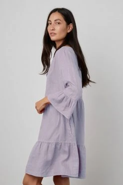 Velvet By Graham & Spencer Womens AURORA LINEN TIERED DRESS 20 Velvet By Graham & Spencer Womens AURORA LINEN TIERED DRESS