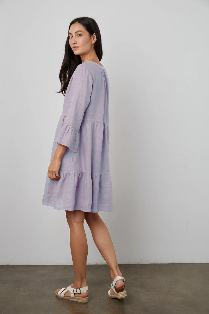 Velvet By Graham & Spencer Womens AURORA LINEN TIERED DRESS 5 Velvet By Graham & Spencer Womens AURORA LINEN TIERED DRESS