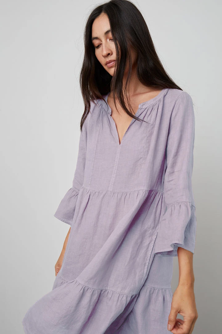 Velvet By Graham & Spencer Womens AURORA LINEN TIERED DRESS 7 Velvet By Graham & Spencer Womens AURORA LINEN TIERED DRESS