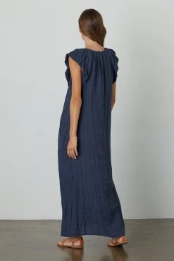 Velvet By Graham & Spencer Womens CACEY LINEN SWING DRESS