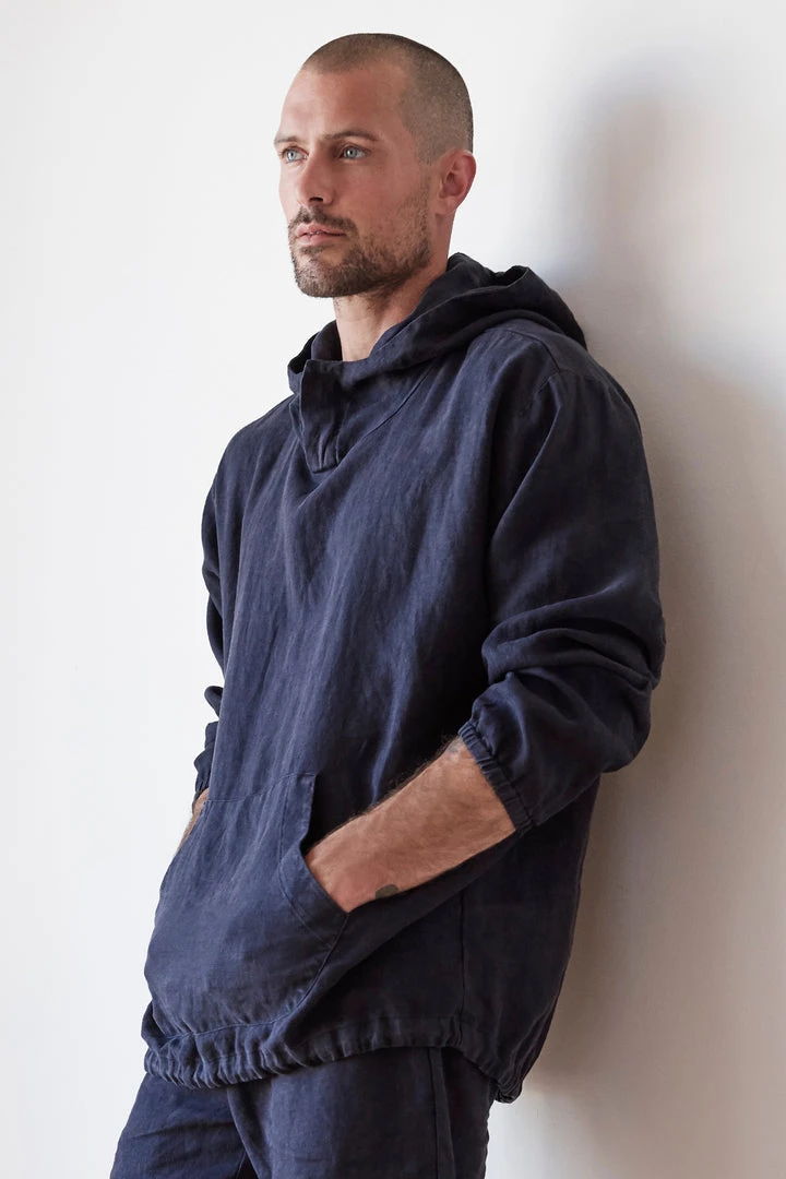 Velvet By Graham & Spencer DEACON LINEN HOODIE 2 Velvet By Graham & Spencer DEACON LINEN HOODIE